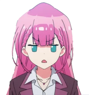 😩 Anime, Hoạt hình, Cô gái, Tóc hồng, Nhân vật telegram sticker