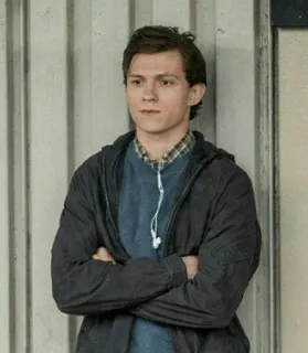 😐 Peter Parker Spider-Man peter parker, spiderman, tom holland, marvel telegram sticker