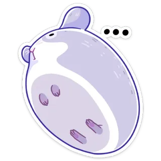 🤨 ... desenho animado, rato, dormindo, fofo, animal whatsapp sticker