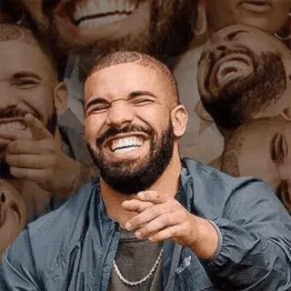 😂 Drake drake, rapper, celebrity, music, meme telegram sticker
