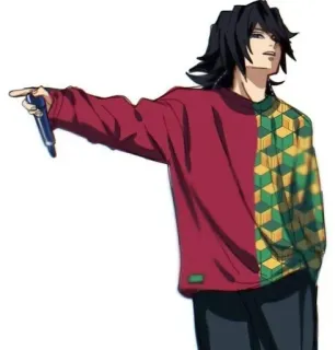 🌟 Giyu Tomioka Demon Slayer Anime, Demon Slayer, Giyu Tomioka, Personaje, Manga, Animación japonesa, Fanart telegram sticker