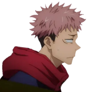 ☹️ Yuji Itadori Jujutsu Kaisen Anime, Jujutsu Kaisen, Yuji Itadori, Dibujo animado, Personaje, Manga whatsapp sticker