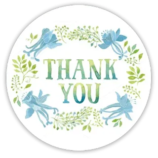 🙌 THANK YOU thank you, flowers, wreath, floral, greeting telegram sticker