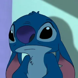 ❣️ Stitch Lilo & Stitch disney, kreskówka, słodki, obcy, niebieski telegram sticker