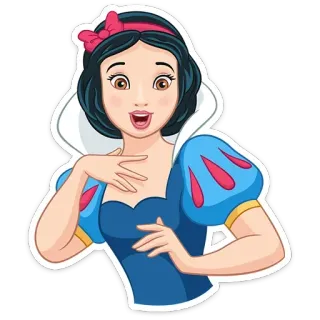 ☺️ Snow White disney, prinzessin, cartoon, animiert telegram sticker
