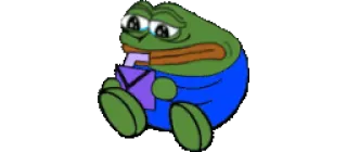 😞 Pepe the Frog pepe, rana, triste, piangendo, emoticon telegram sticker
