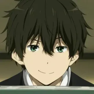 💞 Houtarou Oreki Hyouka Anime, Houtarou Oreki, Hyouka, Personaggio, Studente, Intelligente, Indifferente telegram sticker