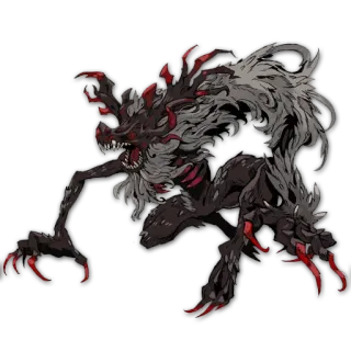 😡 monstro, criatura, fantasia, terror, besta, dentes, garras telegram sticker
