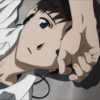 😶 Shinji Ikari Neon Genesis Evangelion anime, evangelion, shinji, personaje telegram sticker