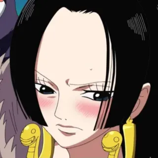 😥 Boa Hancock One Piece Anime, Pirata, Forte, Mulher, Rainha telegram sticker