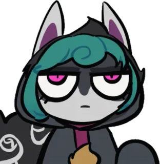 😕 Мультфильм, Аниме, Милый, Кот, Фурри telegram sticker