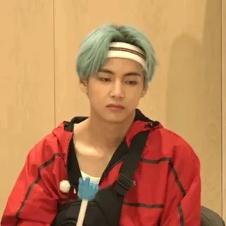 😒 V BTS, K-Pop, Idol, Sänger, hübsch, Promi, V telegram sticker