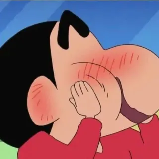 😍 Shin-chan Crayon Shin-chan Anime, Cartone animato, Schiaffo, Guancia, Crayon Shin-chan, Divertente, Personaggio telegram sticker