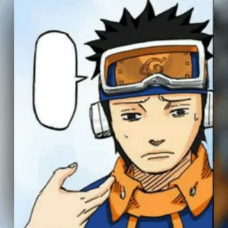 ⚫️ Obito Uchiha Naruto Anime, Manga, Ninja, Uchiha, Sharingan telegram sticker