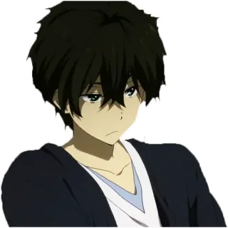 😐 Anime, Cartone animato, Personaggio, Ragazzo, Manga telegram sticker
