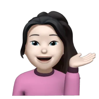 🎡 Emoji, Memoji, Menina, Desenho animado telegram sticker