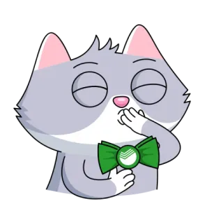 😘 кот, мультфильм, милый, стикер telegram sticker