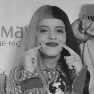 ▪️ melanie martinez, singer, celebrity, portrait, woman, person telegram sticker