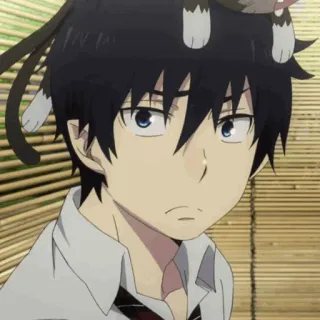 ☁️ Rin Okumura Blue Exorcist Anime, Blue Exorcist, Rin Okumura, Charakter, Animation telegram sticker