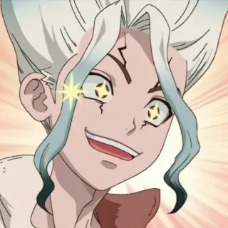 💖 Senku Ishigami Dr. Stone senku, anime, dr stone, manga, science, personnage telegram sticker