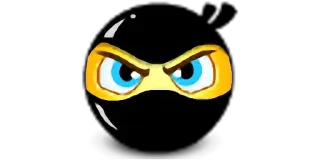 👻 Ninja, Cartoon, Augen, Maske, Kämpfer, Krieger whatsapp sticker