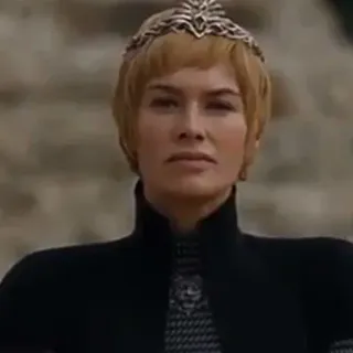 😐 Cersei Lannister Game of Thrones Cersei Lannister, Game of Thrones, Reine, Fantasy, Télévision, Personnage telegram sticker