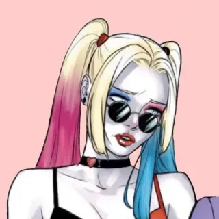 💎 Harley Quinn Harley Quinn, DC Comics, comic book character, villain, antihero telegram sticker