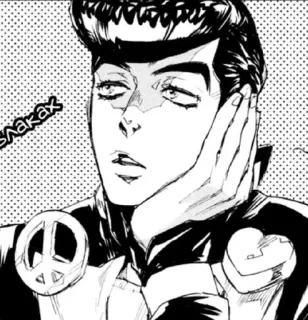 🧐 влагаках アニメ, 漫画, キャラクター, 白黒, スケッチ telegram sticker