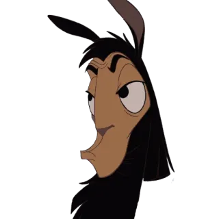👀 Kuzco The Emperor's New Groove Desenho animado, Animado, Disney, Lhama, Kuzco telegram sticker