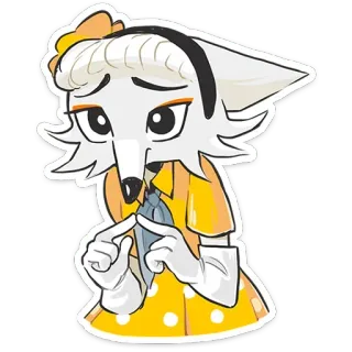 🥹 cartoon, fox, anthropomorphic, animal, sticker, cute, character telegram sticker