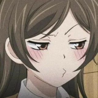 😾 Anime, Chica, Linda, Manga, Expresión, Puchero telegram sticker