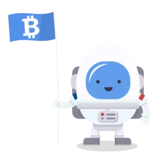 🚀 บิตคอยน์, คริปโทเคอร์เรนซี, นักบินอวกาศ, ธง, สกุลเงินดิจิทัล, การเงิน, เทคโนโลยี telegram sticker