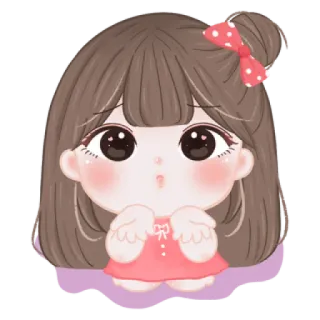 🍓 可爱, 卡通, 女孩, 卡哇伊, 迷人, 甜美, Q版 telegram sticker