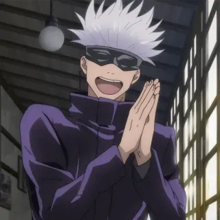 🤍 Satoru Gojo Jujutsu Kaisen Anime, Gojo, Satoru Gojo, Jujutsu Kaisen, Charakter telegram sticker