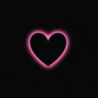 ❤️ heart, love, glowing, pink, neon telegram sticker