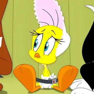 🥕 Tweety Bird Looney Tunes piolín, pájaro, dibujos animados, looney tunes, bebé telegram sticker