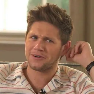 😟 Niall Horan Niall Horan, singer, One Direction, celebrity, musician telegram sticker