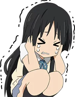 😰 anime, crying, sad, girl, kawaii telegram sticker