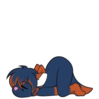 😴 animal, perro, dibujos animados, durmiendo, lindo, chibi, perezoso telegram sticker