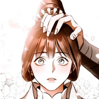 💐 mulher, anime, manhwa, casal, romance, ilustração, retrato whatsapp sticker