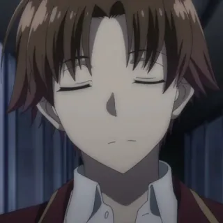 🎲 Kiyotaka Ayanokoji Classroom of the Elite Anime, Escola, Personagem, Sério, Calmo whatsapp sticker