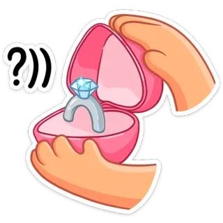 💍 ring, engagement, marriage, proposal, love, diamond, jewelry, romance telegram sticker