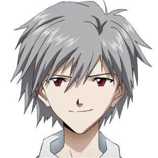 😼 Kaworu Nagisa Neon Genesis Evangelion アニメ, キャラクター, 渚カヲル, エヴァンゲリオン telegram sticker