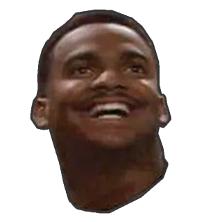 😃 homem, cabeça, sorriso, retrato, pessoa, meme telegram sticker