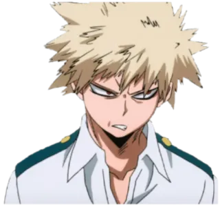 🙄 Bakugo Katsuki My Hero Academia 动漫, 生气, 漫画, 角色, 我的英雄学院 telegram sticker