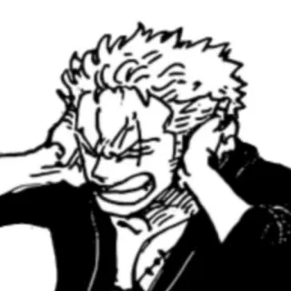 🔪 Zoro One Piece 动漫, 海贼王, 罗罗诺亚·索隆, 索隆, 角色, 漫画 whatsapp sticker