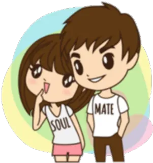 👫 SOUL
MATE cartoon, love, couple, relationship, romance whatsapp sticker