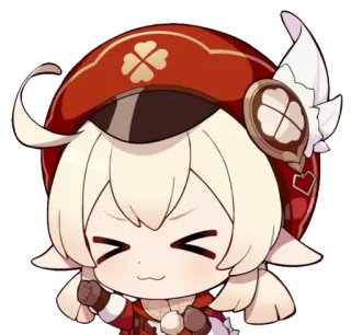 😆 Klee Genshin Impact Anime, Videogioco, Bambino, Klee, Genshin Impact, carino telegram sticker