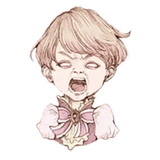 😱 怒り, 子供, イライラ, 爆発, 叫び, 怒鳴り, かんしゃく telegram sticker