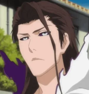 😕 Aizen Sosuke Bleach anime, villain, manga, serious, bleach telegram sticker